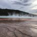 Steam rising from Grand Prismatic.
