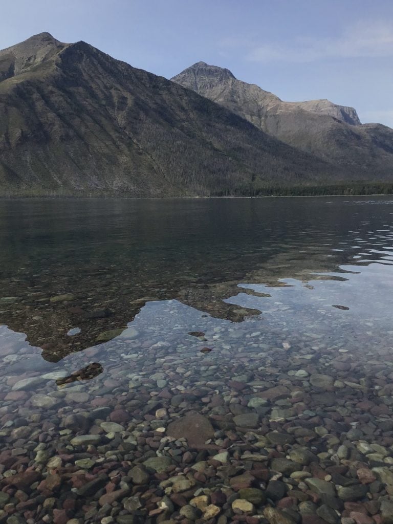 Mountains over Lake McDonald.